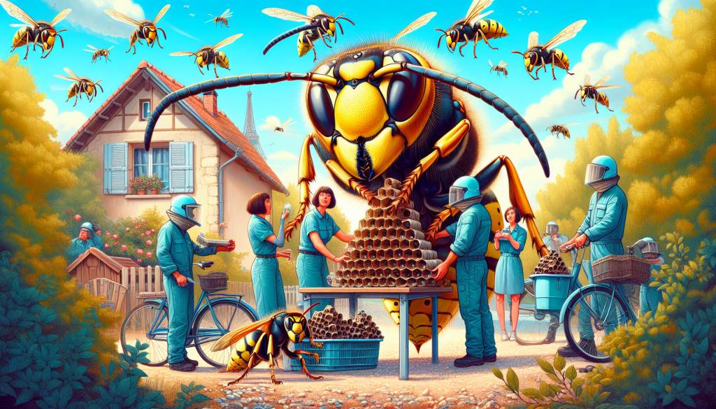 Destruction de nid de frelon asiatique Mesnils-sur-Iton