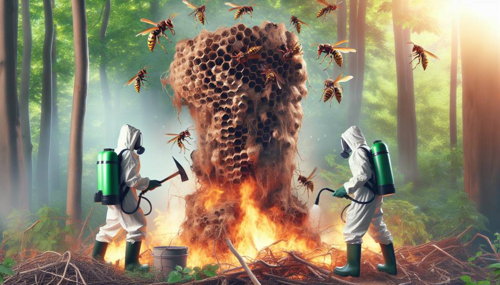 Destruction nids de frelons asiatiques Roquebrune sur Argens : efficacité et écologie