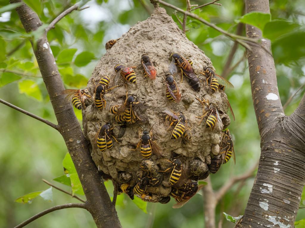 Destruction nid de guêpes Caluire : 0632311681