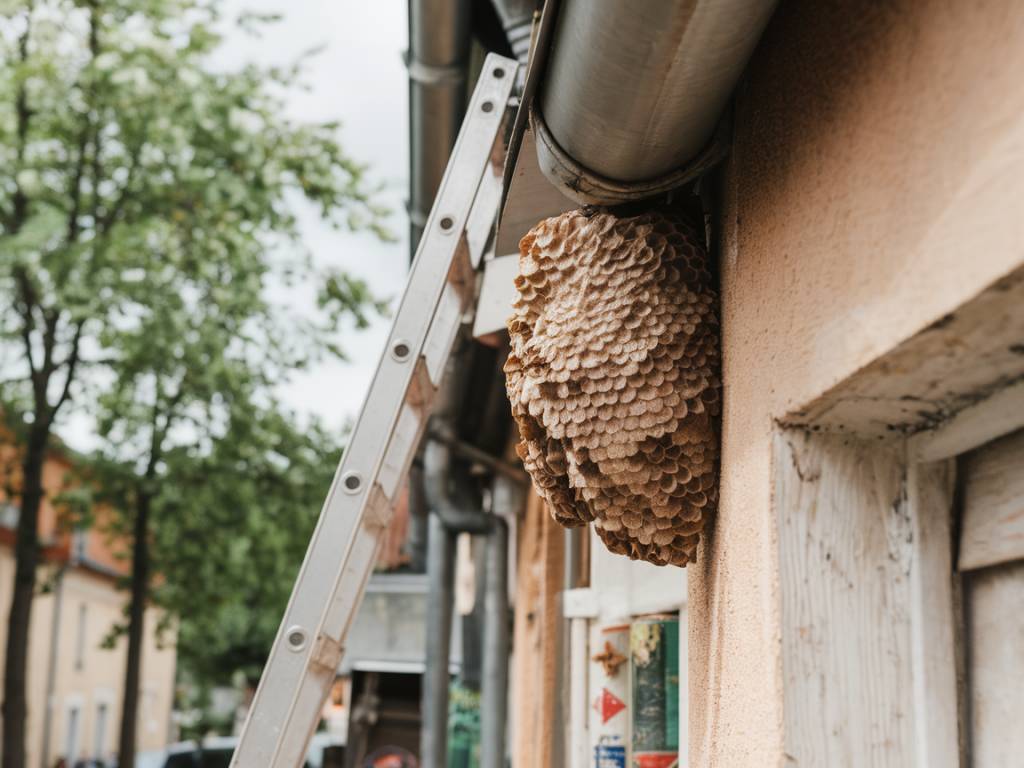 Destruction nid de guêpes Villeurbanne 0632311681